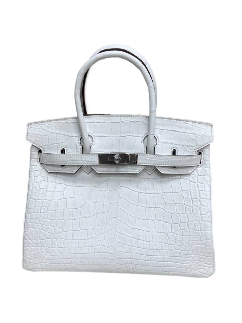 Сумка Hermes Birkin 30 из матовой кожи аллигатора